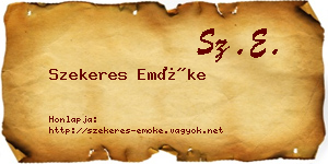 Szekeres Emőke névjegykártya
